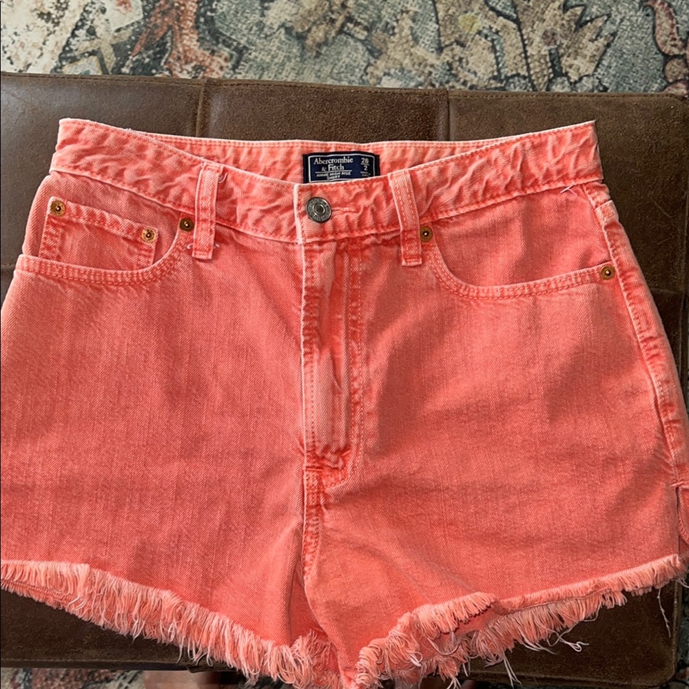 Abercrombie & Fitch Women's Pink Jean Shorts